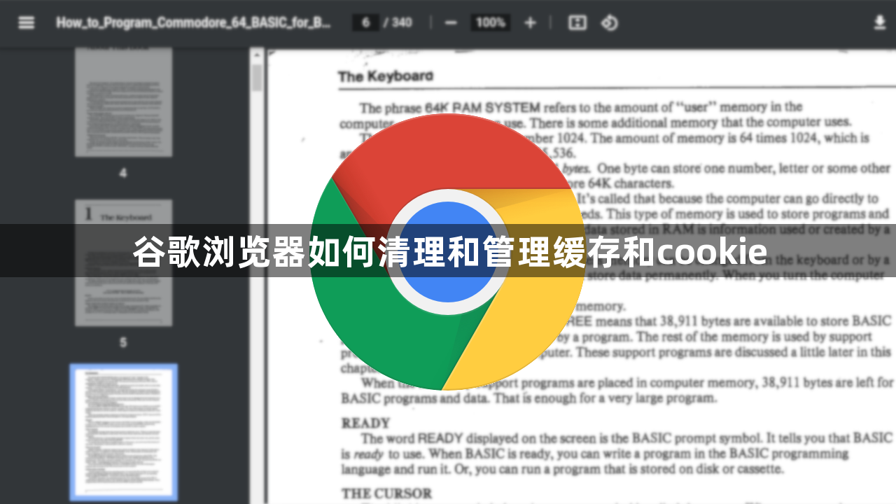 谷歌浏览器如何清理和管理缓存和cookie1