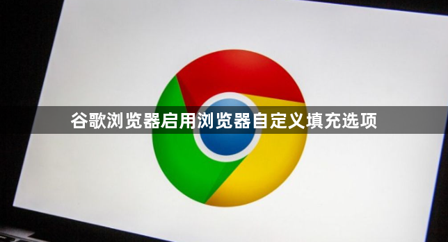 谷歌浏览器启用浏览器自定义填充选项1