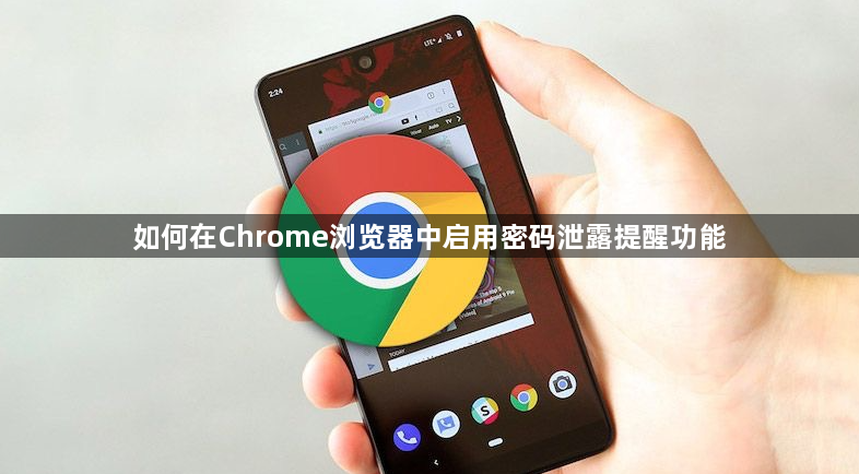 如何在Chrome浏览器中启用密码泄露提醒功能1
