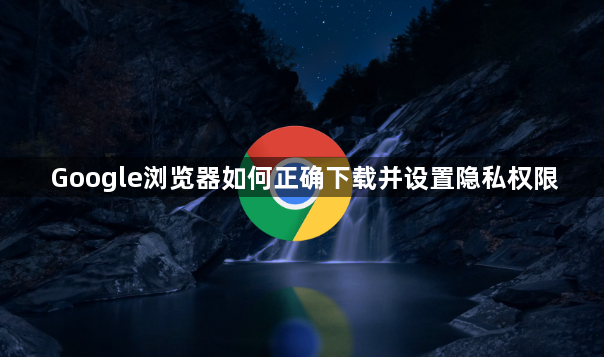 Google浏览器如何正确下载并设置隐私权限1