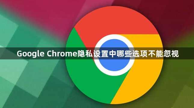 Google Chrome隐私设置中哪些选项不能忽视1