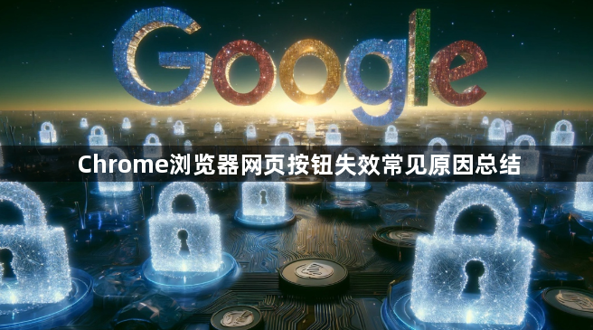 Chrome浏览器网页按钮失效常见原因总结1