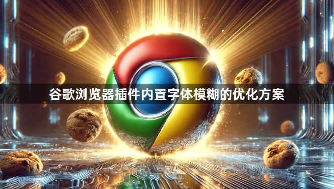 谷歌浏览器插件内置字体模糊的优化方案1