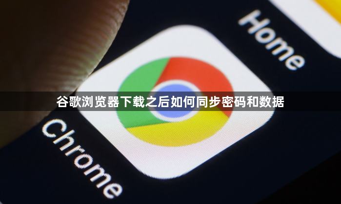 谷歌浏览器下载之后如何同步密码和数据1