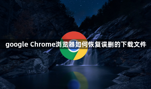 google Chrome浏览器如何恢复误删的下载文件1