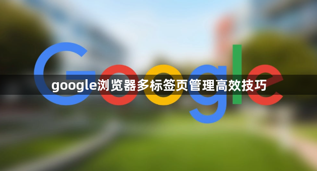 google浏览器多标签页管理高效技巧1