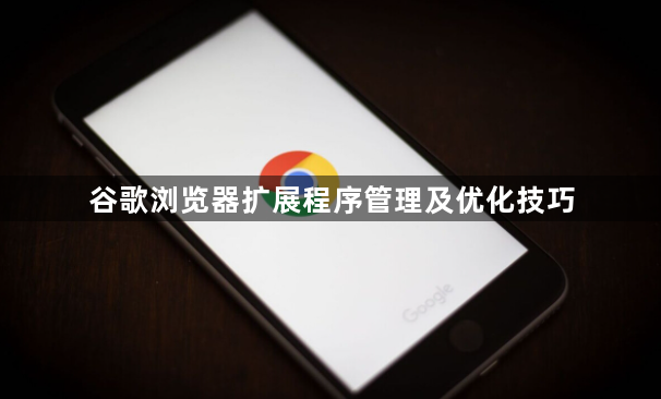 谷歌浏览器扩展程序管理及优化技巧1