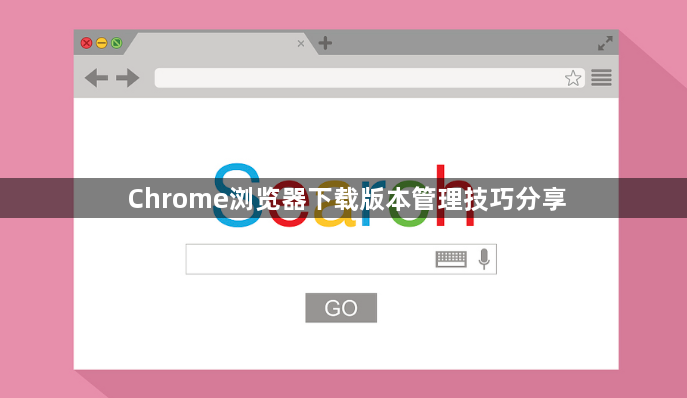 Chrome浏览器下载版本管理技巧分享1
