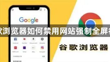谷歌浏览器如何禁用网站强制全屏行为1