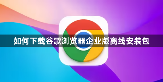 如何下载谷歌浏览器企业版离线安装包1