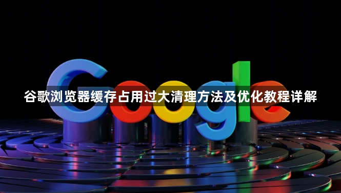 谷歌浏览器缓存占用过大清理方法及优化教程详解1