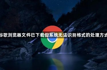 谷歌浏览器文件已下载但系统无法识别格式的处理方式1