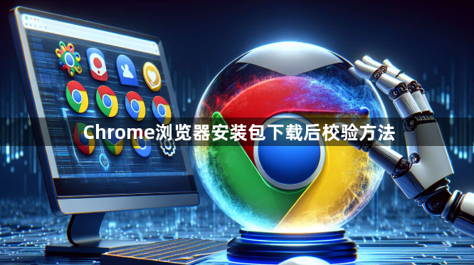 Chrome浏览器安装包下载后校验方法1