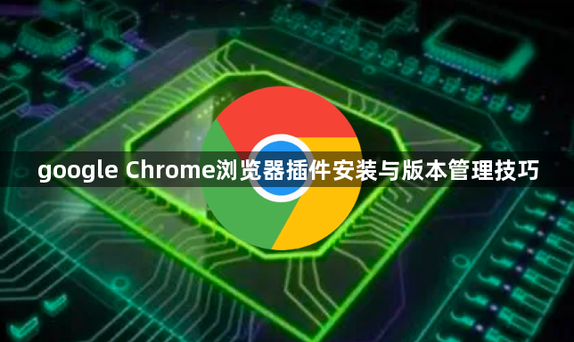 google Chrome浏览器插件安装与版本管理技巧1