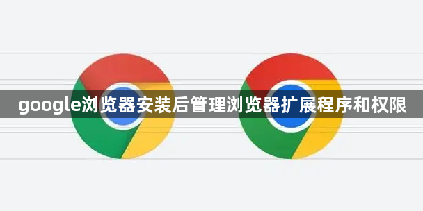 google浏览器安装后管理浏览器扩展程序和权限1