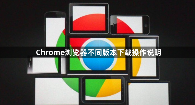 Chrome浏览器不同版本下载操作说明1