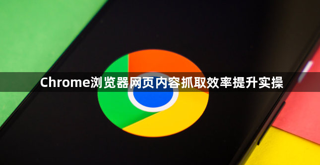 Chrome浏览器网页内容抓取效率提升实操1
