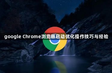 google Chrome浏览器启动优化操作技巧与经验1