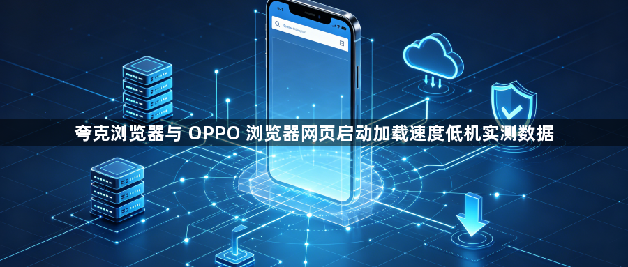夸克浏览器与 OPPO 浏览器网页启动加载速度低机实测数据1