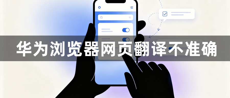 华为浏览器网页翻译不准确1