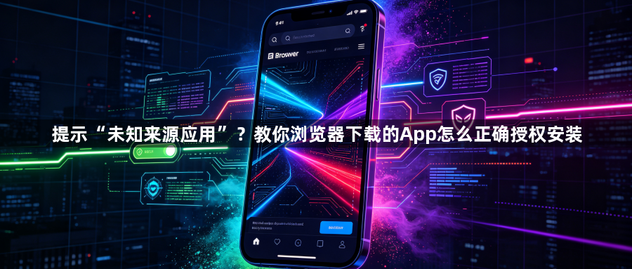 提示“未知来源应用”?教你浏览器下载的App怎么正确授权安装1