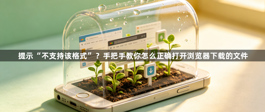 提示“不支持该格式”？手把手教你怎么正确打开浏览器下载的文件1