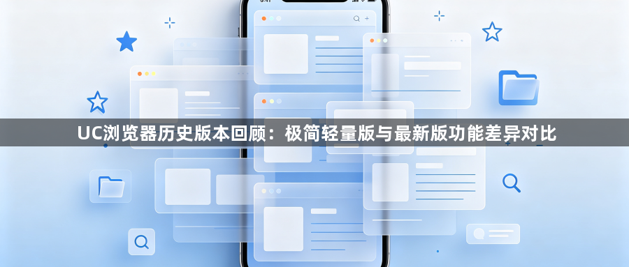 UC浏览器历史版本回顾:极简轻量版与最新版功能差异对比1