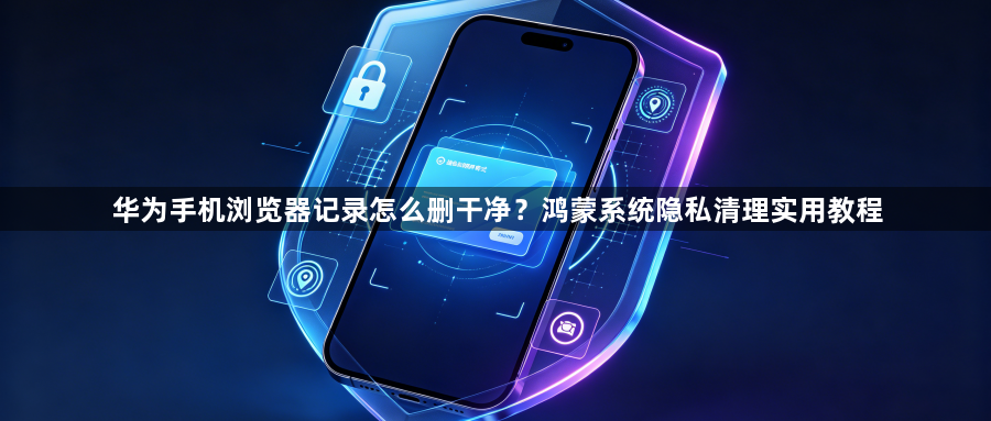 华为手机浏览器记录怎么删干净?鸿蒙系统隐私清理实用教程1