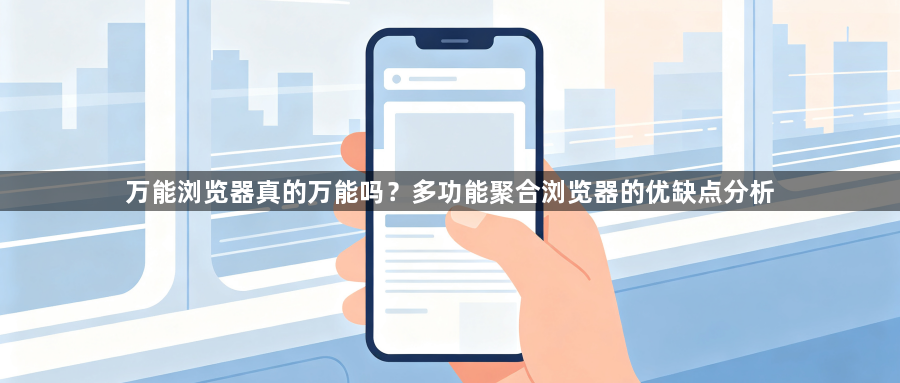 万能浏览器真的万能吗?多功能聚合浏览器的优缺点分析1