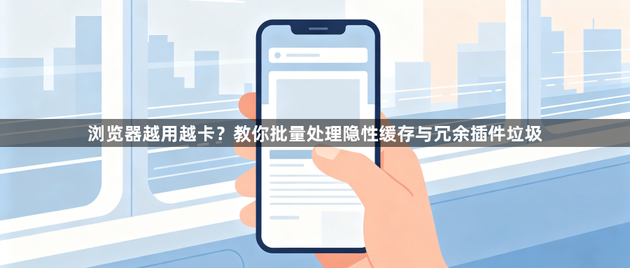 浏览器越用越卡?教你批量处理隐性缓存与冗余插件垃圾1