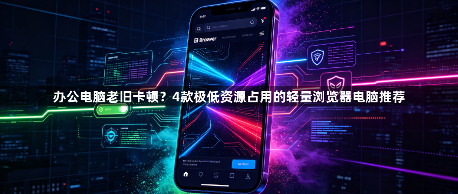 办公电脑老旧卡顿？4款极低资源占用的轻量浏览器电脑推荐1