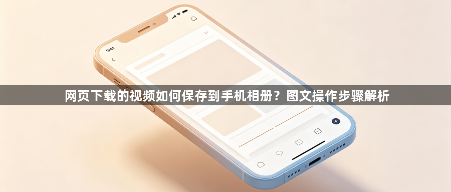 网页下载的视频如何保存到手机相册？图文操作步骤解析1