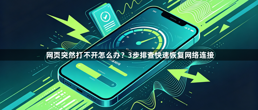 网页突然打不开怎么办？3步排查快速恢复网络连接1
