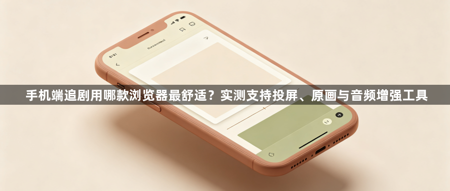 手机端追剧用哪款浏览器最舒适？实测支持投屏、原画与音频增强工具1