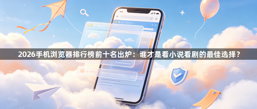 2026手机浏览器排行榜前十名出炉：谁才是看小说看剧的最佳选择？1