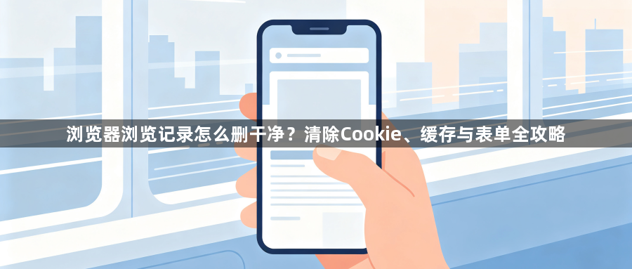 浏览器浏览记录怎么删干净？清除Cookie、缓存与表单全攻略1