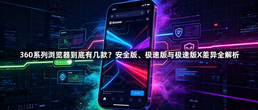 360系列浏览器到底有几款？安全版、极速版与极速版X差异全解析1
