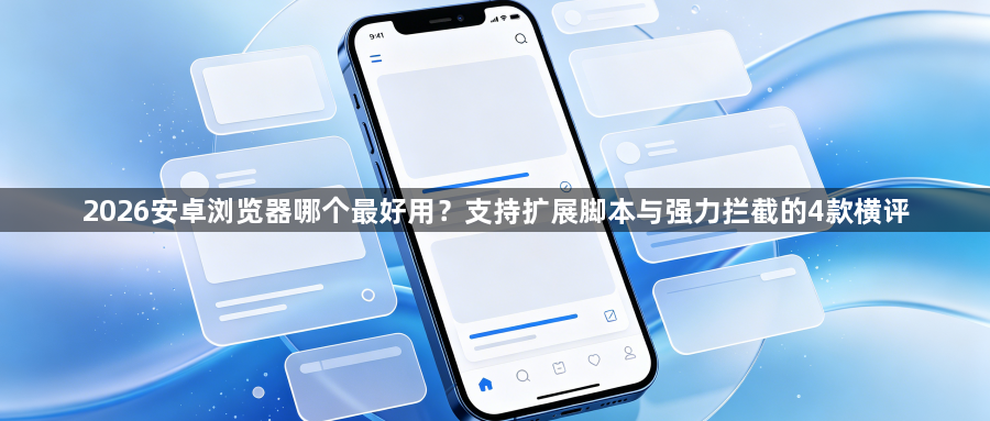 2026安卓浏览器哪个最好用？支持扩展脚本与强力拦截的4款横评1